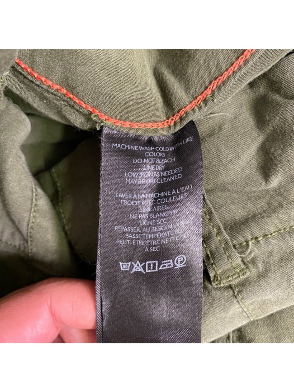 Anthropologie Maeve Colette Wide-Leg Cropped Pants Olive Green High Rise 30 Tall - Picture 15 of 16